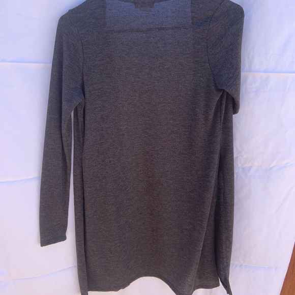 Allysse gray open front cardigan - size small - Picture 2 of 3